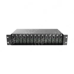 14-slot fiber optic transceiver chassis