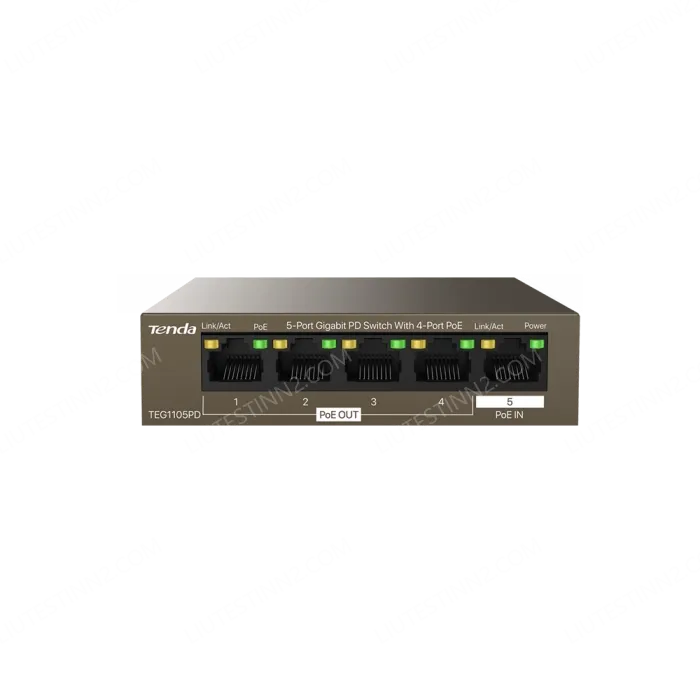 5-Port Gigabit PD Switch With 4-Port PoE