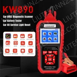KW890 Automotive Fault Diagnosis Instrument Engine Fault Reading Fault Code Query Playback Function Testing Tools