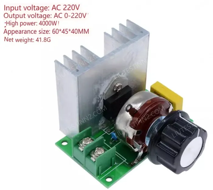 220V high-power thyristor electronic voltage regulator High power: 4000W Without enclosure