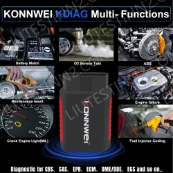 K DIAG Automotive Fault Diagnosis Instrument Engine Fault Reading Fault Code Query Playback Function Testing Tools