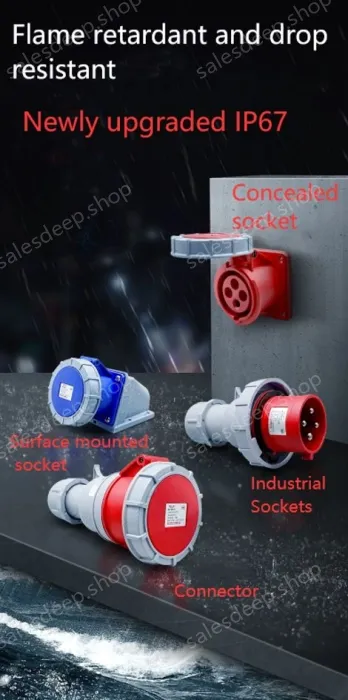 5 pole 63A connector
