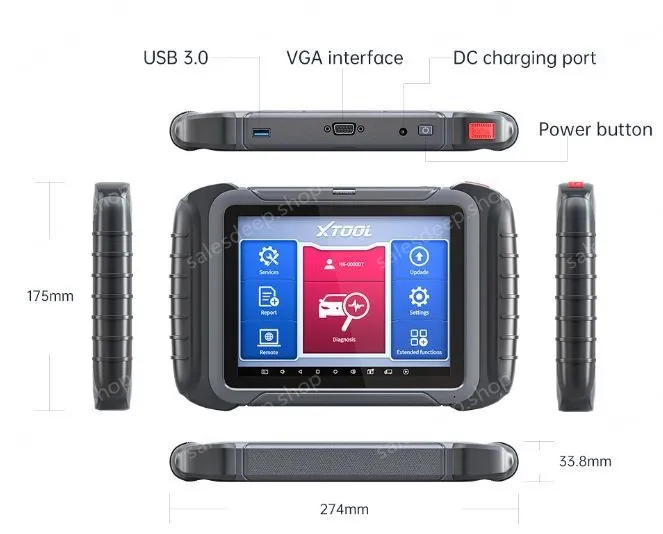 XTOOL D8 OBDII Automotive Full System Diagnostic Tool