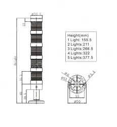 Combined warning lights NLT-50(3F)