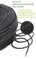 5 core 4 core 2 core sensor cable 28 AWG 3 pole